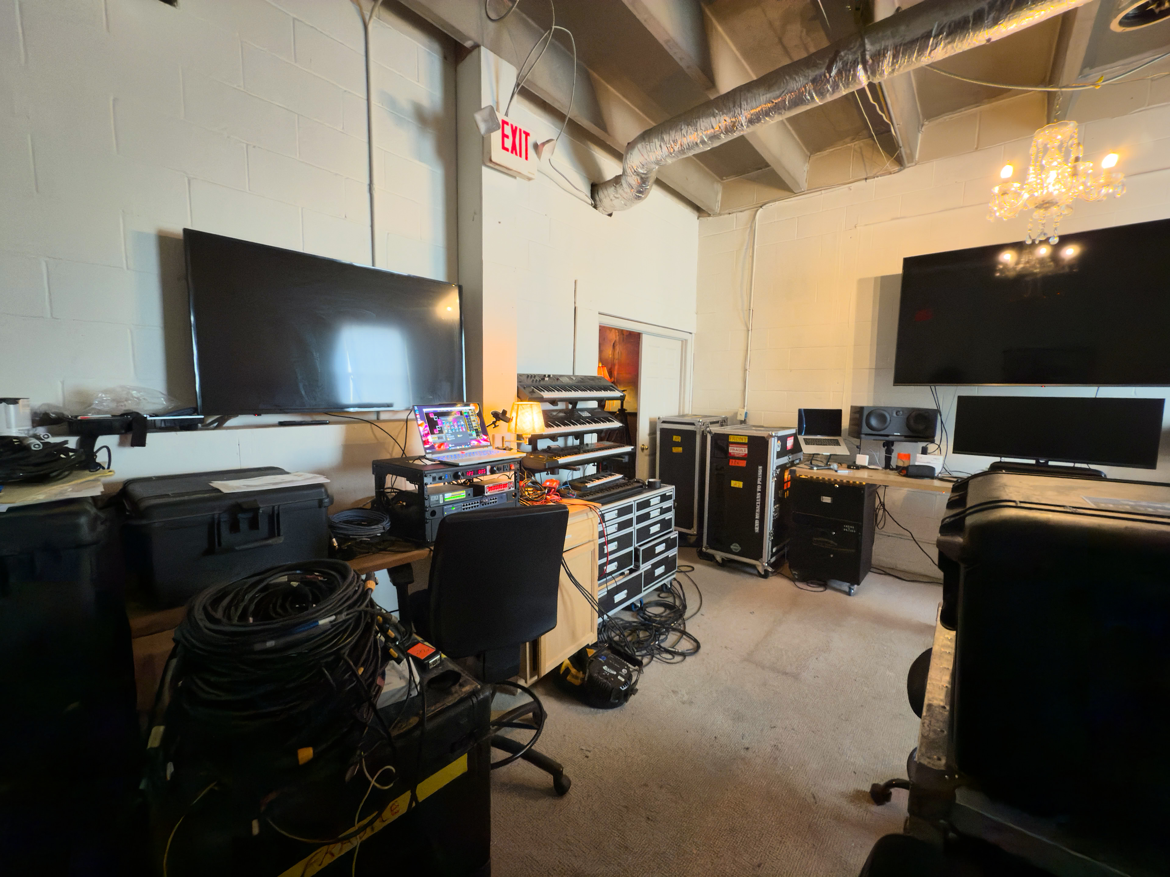 Alternate control room view at The Armory